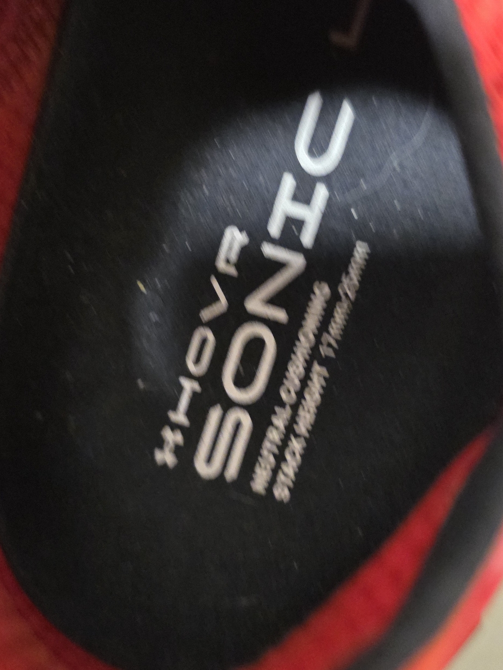 Under Armour HOVR Sonic 4 Running Shoes – Red – Size 10 - Picture 2 of 3